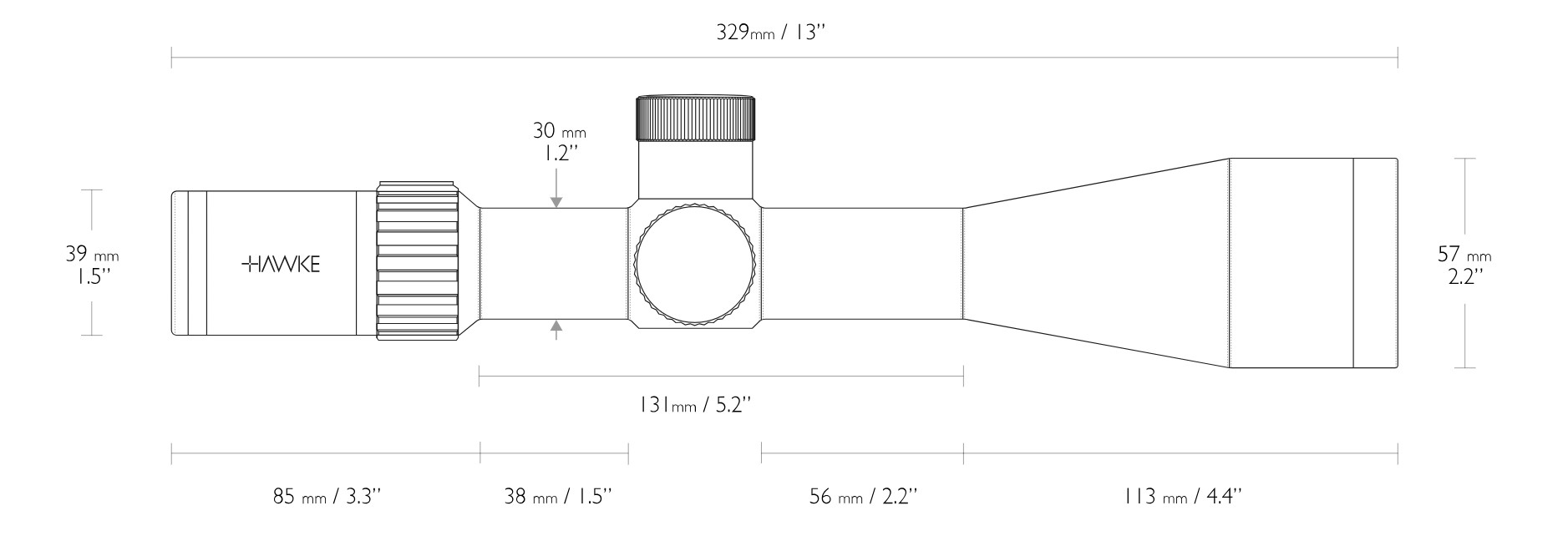 WIN A: Hawke Airmax 30 SF COMPACT 6-24x50 AMX IR Rifle Scope