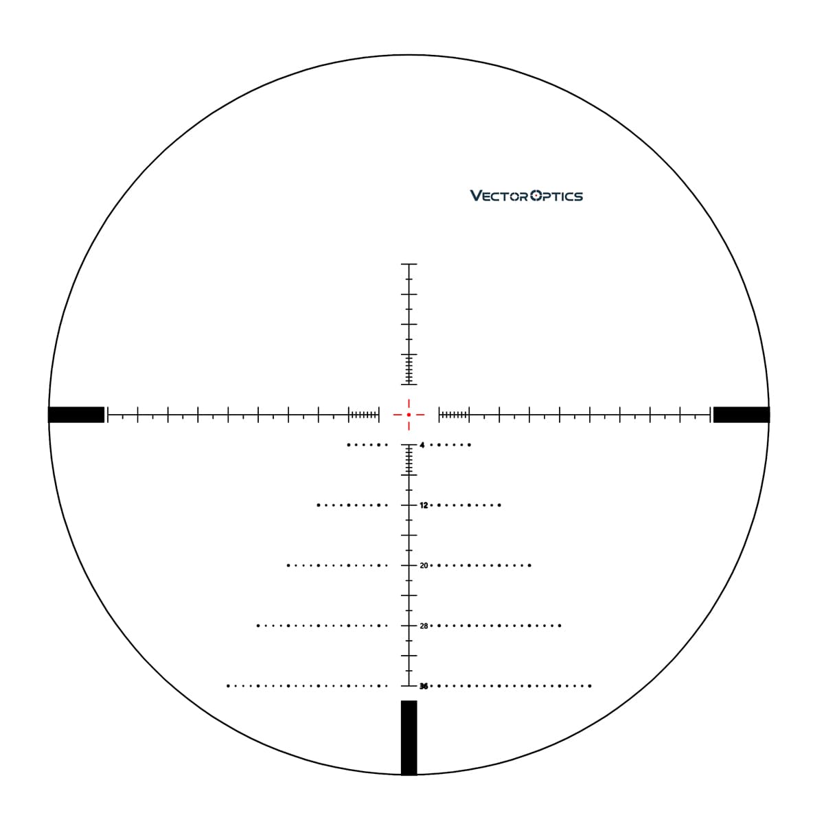 Vector Optics Tourex 6-24x50 FFP Illuminated VML-1 1/4 MOA Rifle Scope 