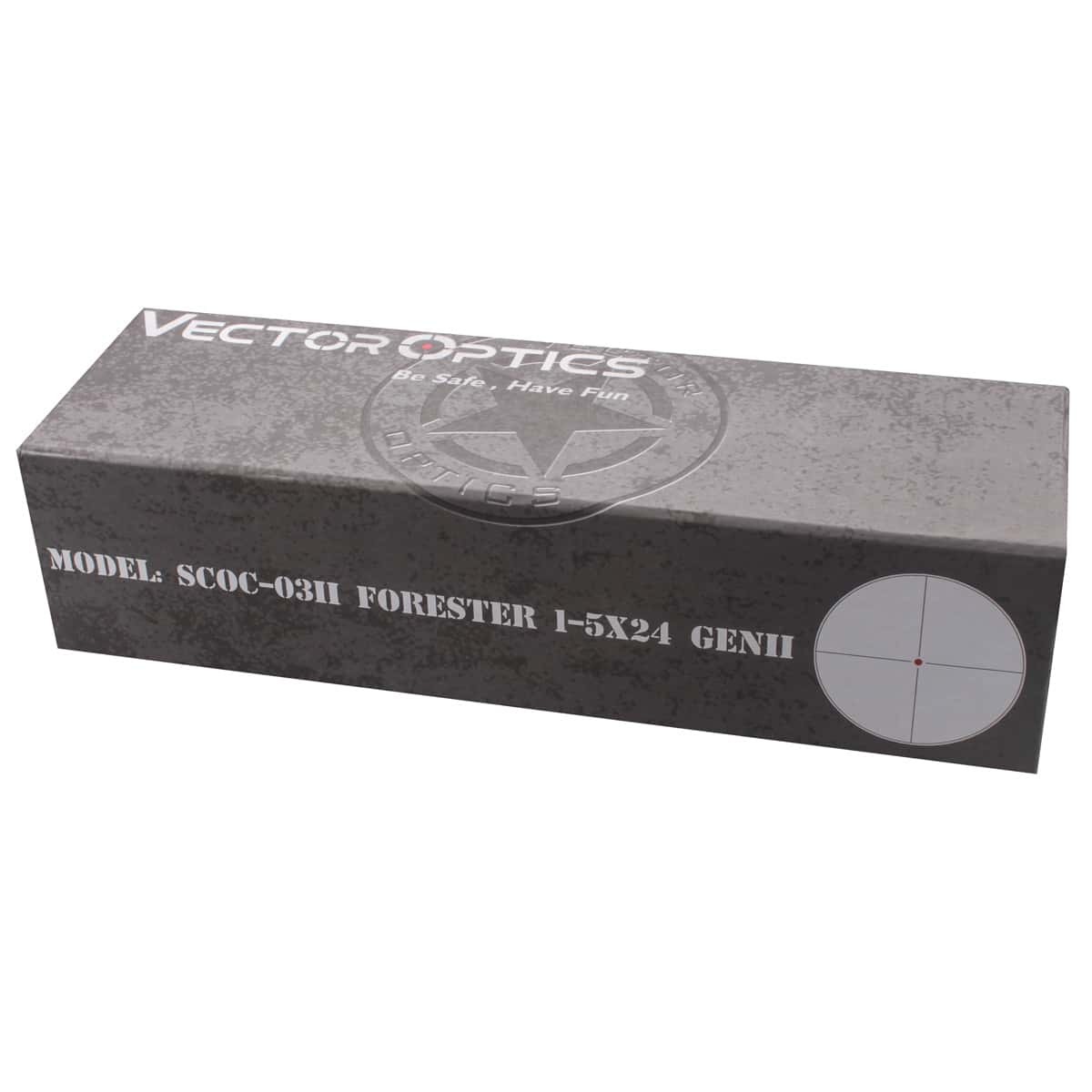 Vector Optics Forester 1-5x24 SFP Gen II Illuminated VFD-2 1/2MOA Rifle Scope