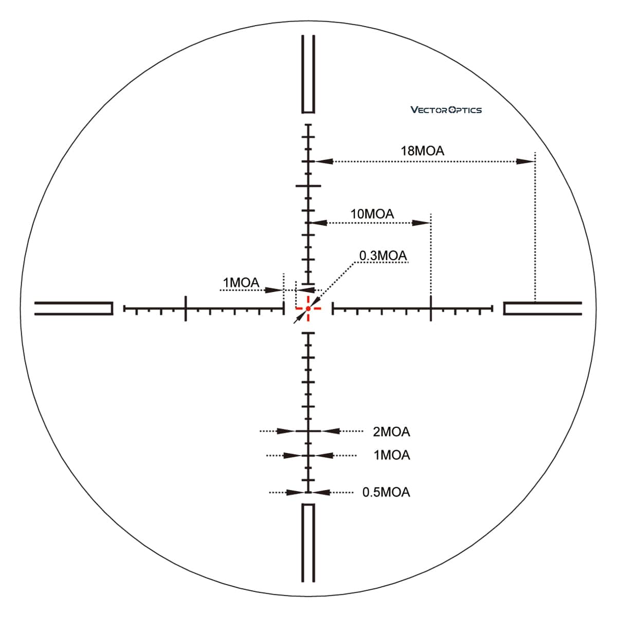 Vector Optics Aston 5-30x56 SFP Illuminated VPA-A 1/4 MOA Rifle Scope