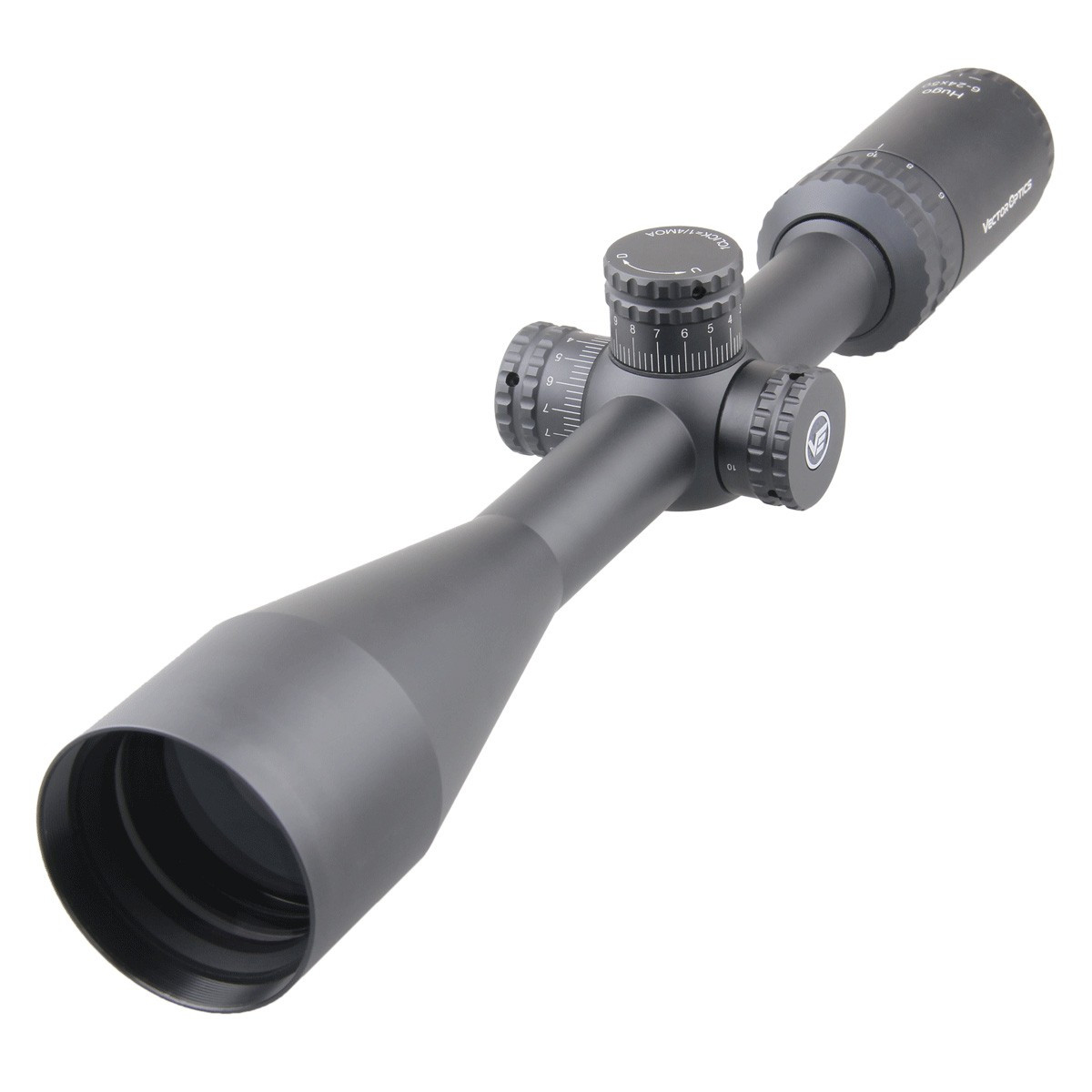 Vector Hugo 6-24x50 SFP Side Focus BDC Non IR Rifle Scope - Free Mounts