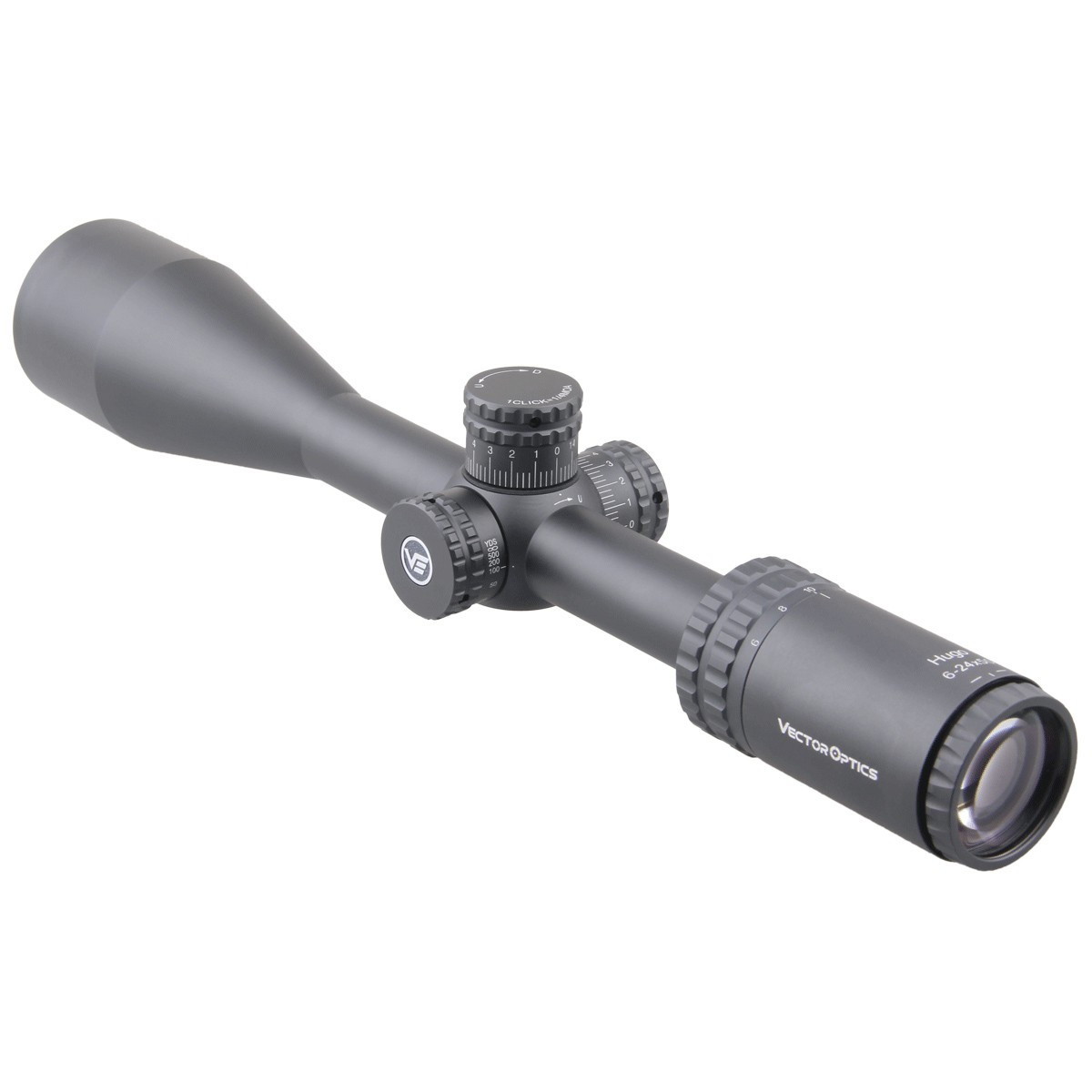 Vector Hugo 6-24x50 SFP Side Focus BDC Non IR Rifle Scope - Free Mounts