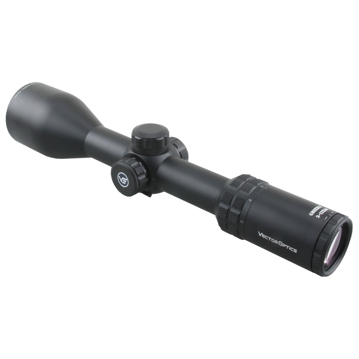 Vector Optics Grizzly 3-12x56 SFP Illuminated German #4 1/4 MOA Rifle Scope