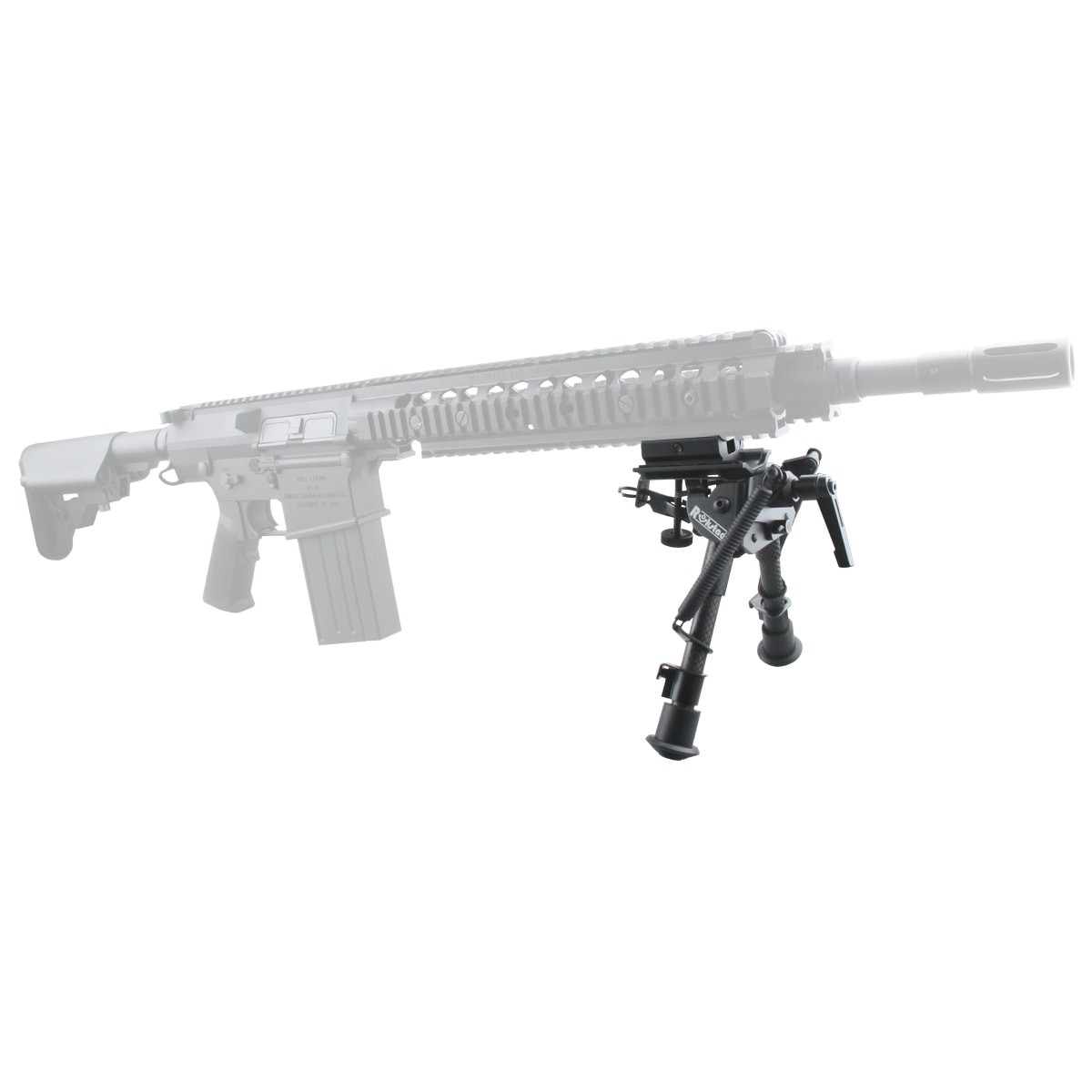 Rokstad 6-9 inch Swivel Bipod for Q/D Swivel with Lever Lock and  Carbon Fibre Legs 