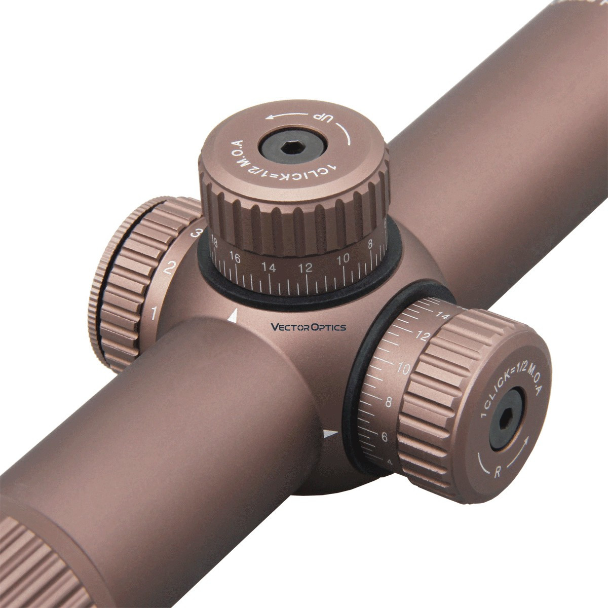 Vector Optics Forester 1-5x24 SFP Gen II Illuminated VFD-2 1/2 MOA  FDE Rifle Scope