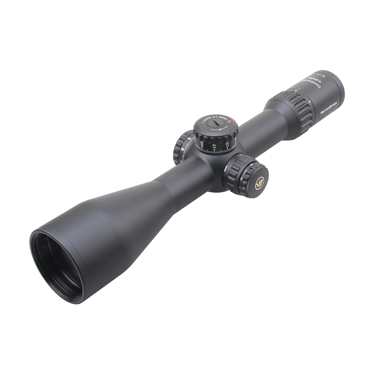 Vector Optics Continental 4-24x56 34mm FFP Illuminated Ranging VEC-MBR 0.1 MRAD Rifle Scope