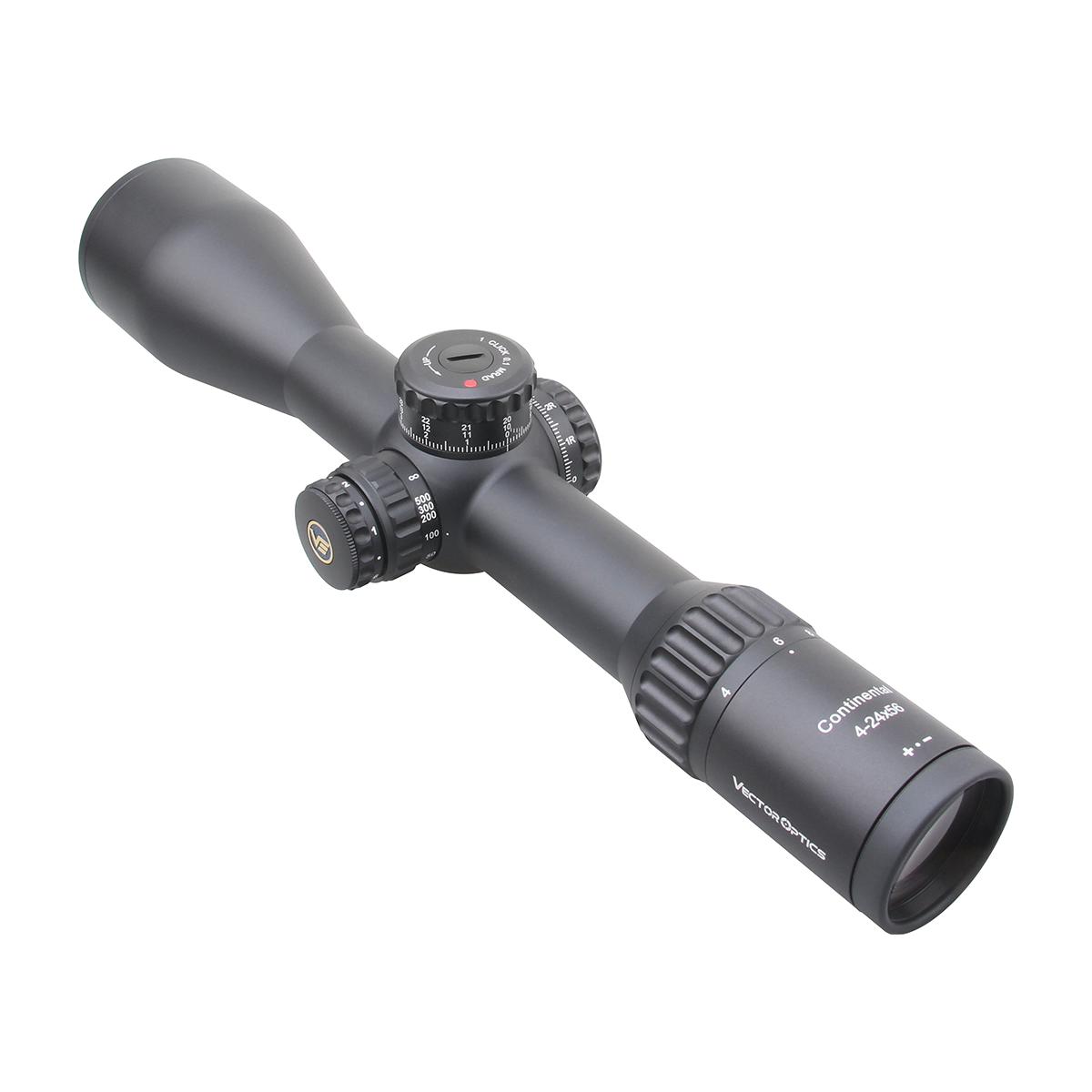 Vector Optics Continental 4-24x56 34mm FFP Illuminated Ranging VEC-MBR 0.1 MRAD Rifle Scope
