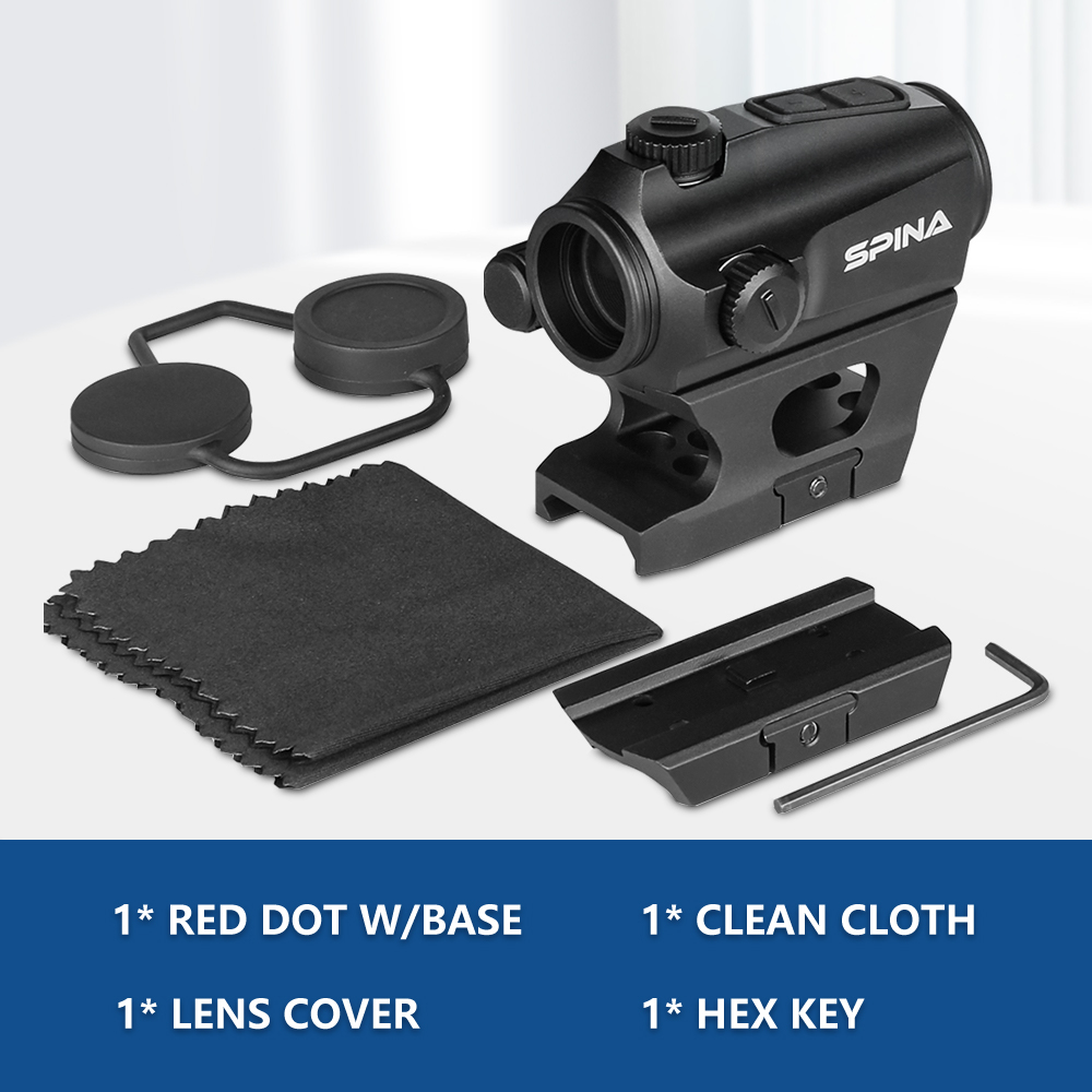 SPINA Optics Enforcer 1x22 Red Dot Sight with Riser Mount & 2 NV Settings