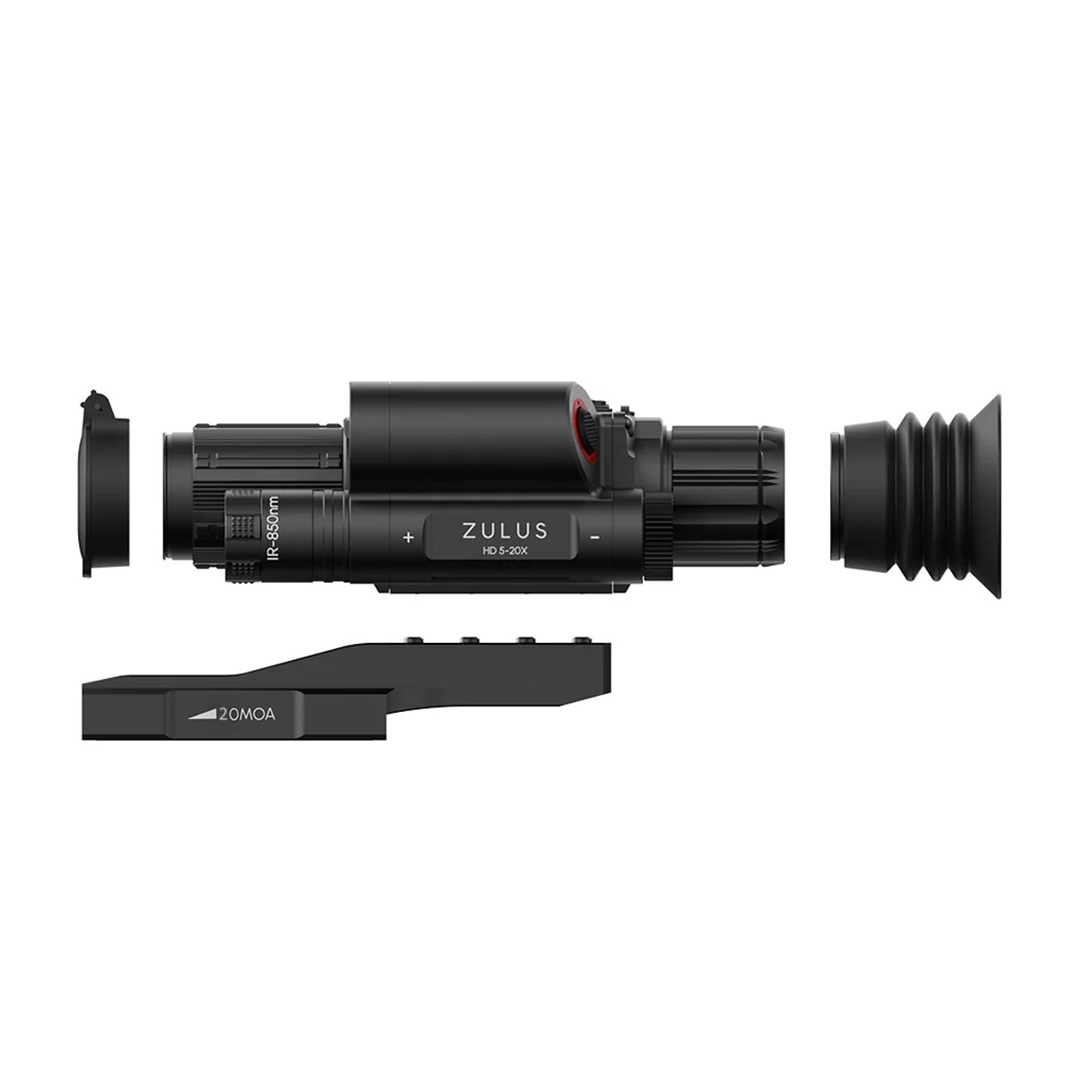 WIN A: DNT Optics ZULUS HD 5-20X Digital Night Vision Scope W/ LRF & Ballistic Calculator + PM20L 20MOA Picatinny Rail