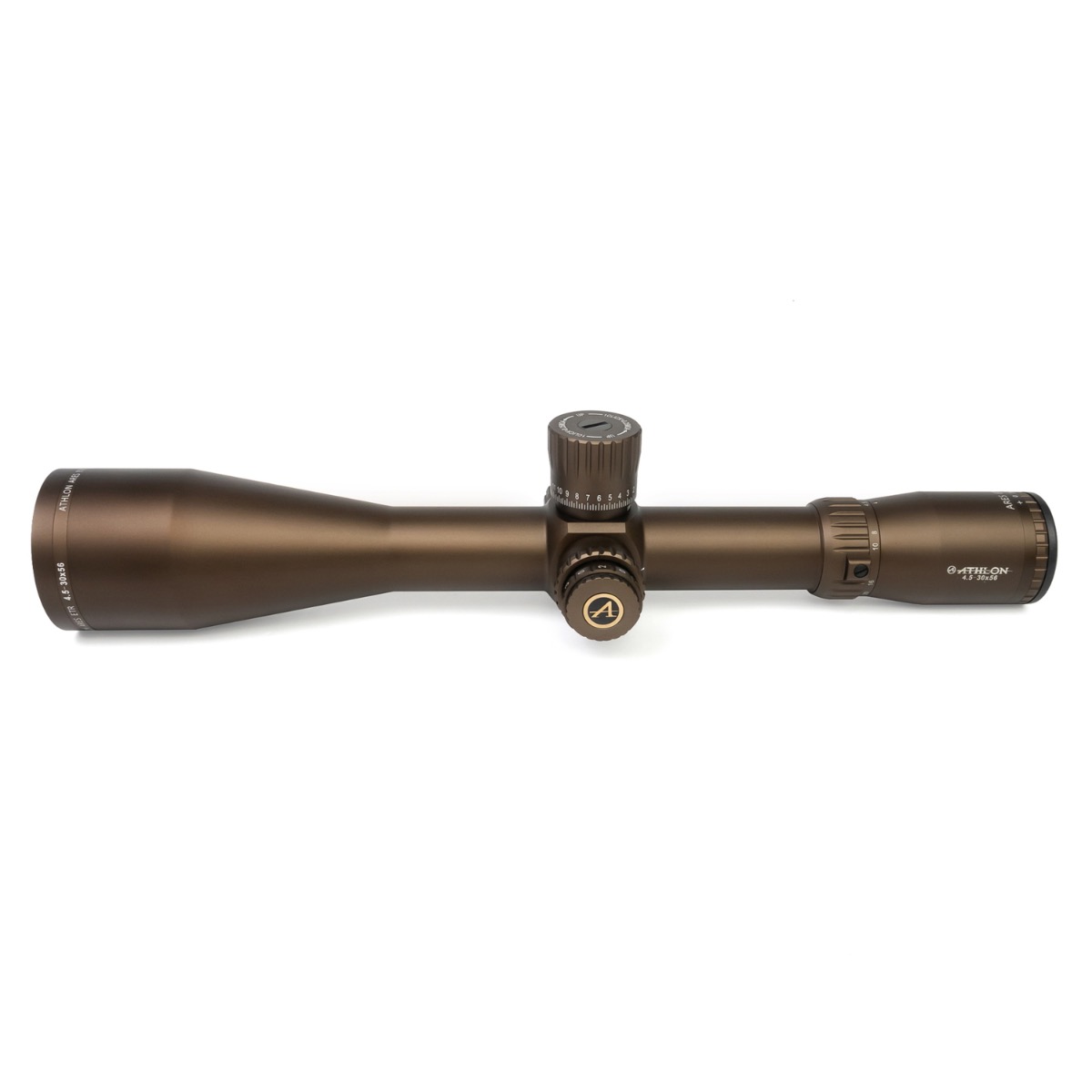 Athlon Ares ETR 4.5-30x56 FFP MOA IR Rifle Scope Brown