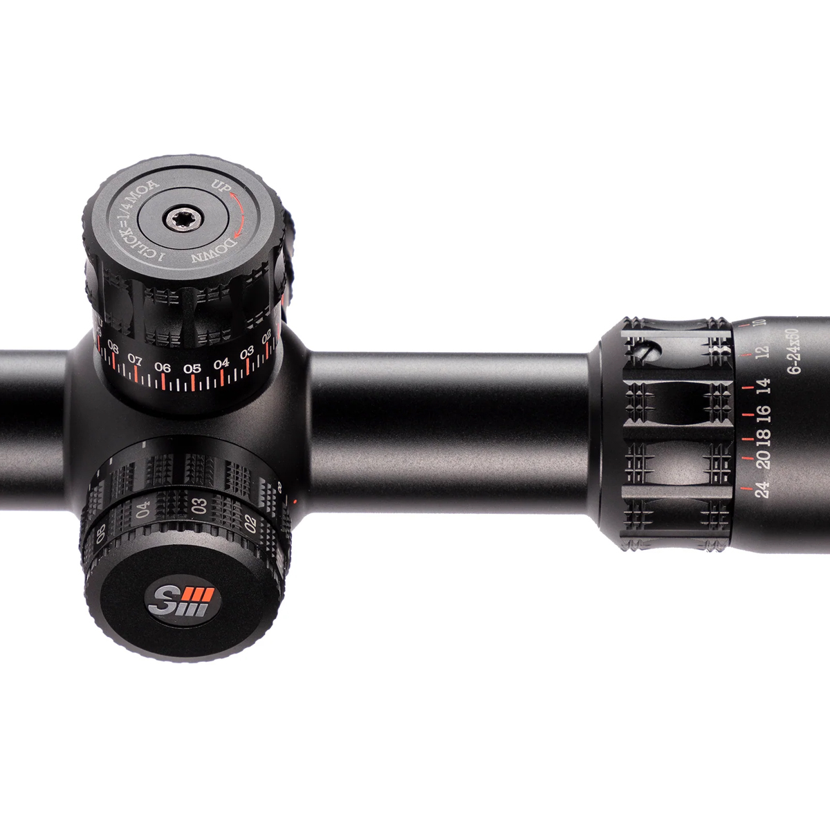 Sightron SIII 6-24x50 Precision Long Range IR Zero Stop MH-5 30mm Rifle Scope