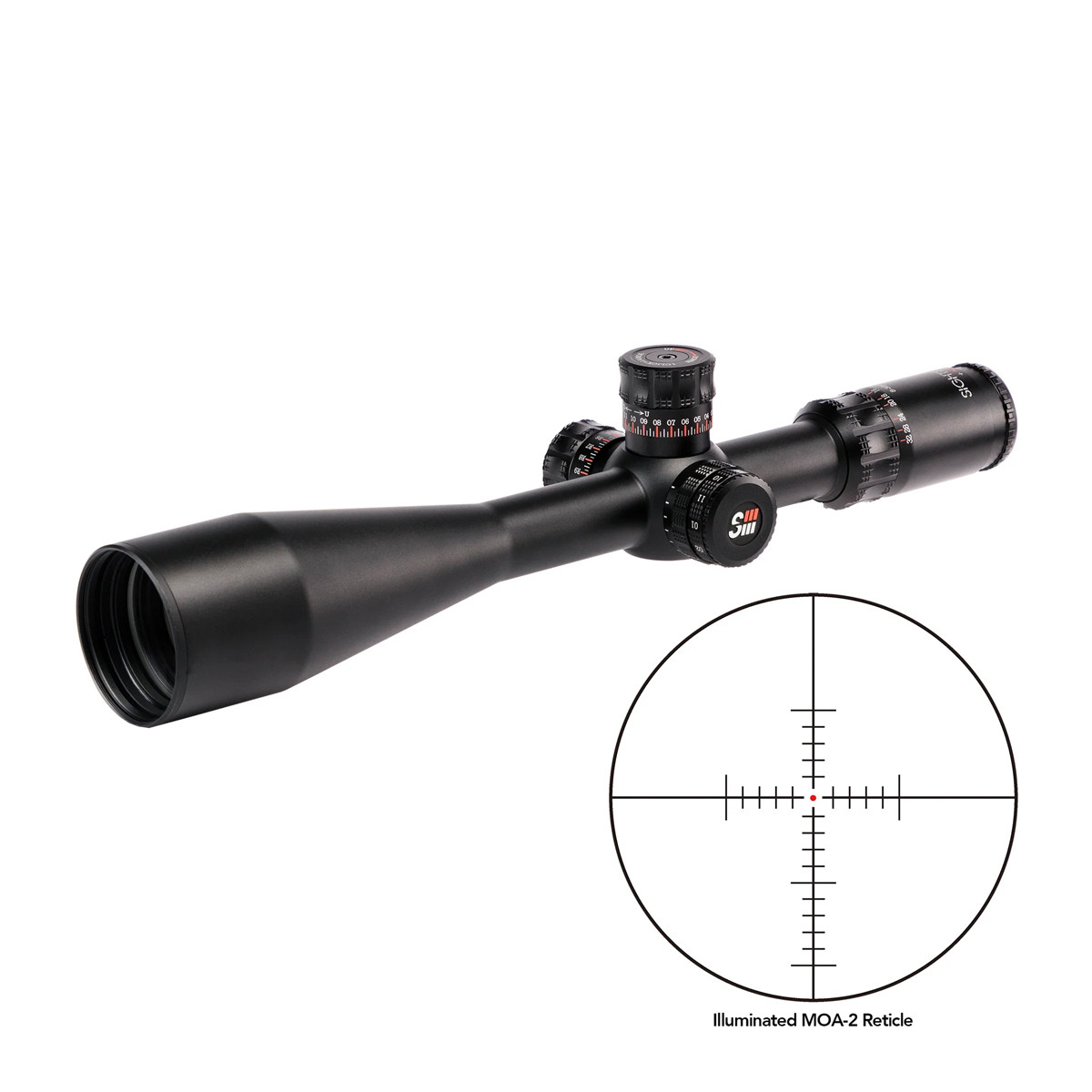 Sightron SIII 8-32x56 Precision Long Range IR Zero Stop MOA-H 30mm Rifle Scope