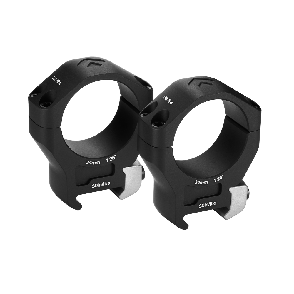 Arken Optics Halo Ti 34mm Rifle Scope Rings - 1.26'' / Medium