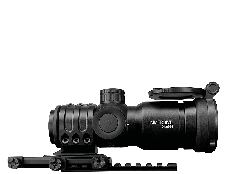 Immersive Optics 5x30 Pro Mildot Prism Scope with MOA Adjustable Mounts