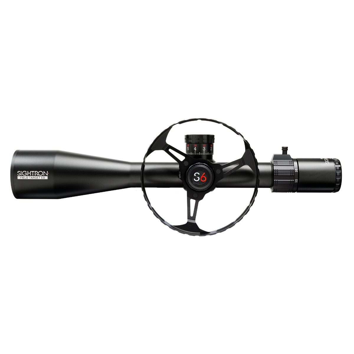 SIGHTRON S6 10-60x56 ED SFP illuminated Field Target Riflescope MOA-2FT Reticle + Garima Magnetic Wheel