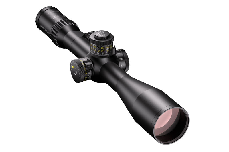Schmidt & Bender PM II High Power 5-45x56 FFP P4F MTC/LT/DT/ST/CT CW 0.1 MRAD Zero Stop Rifle Scope