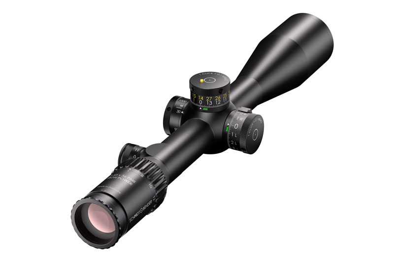 Schmidt Bender PM II High Power 5-45x56 FFP Illuminated LRR-MIL DT II+ MTC LT / ST 1cm ccw Rifle Scope 