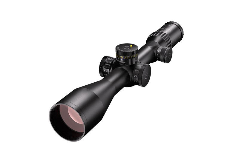 Schmidt & Bender PM II High Power 3-27x56 FFP GR2ID DT II+ MTC LT ST Zero Stop Locking Turret 0.1 MRAD CCW Rifle Scope