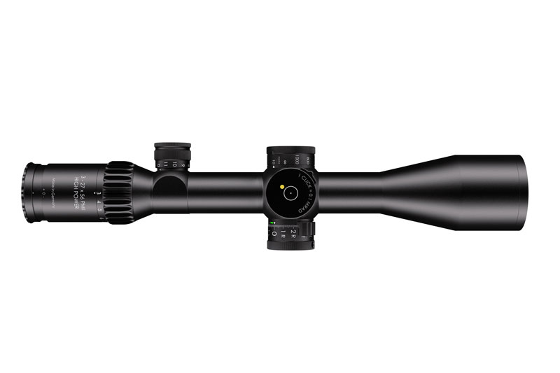 Schmidt & Bender PM II High Power 3-27x56 FFP GR2ID DT II+ MTC LT ST Zero Stop Locking Turret 0.1 MRAD CCW Rifle Scope