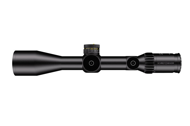 Schmidt & Bender PM II High Power 3-27x56 FFP GR2ID DT II+ MTC LT ST Zero Stop Locking Turret 0.1 MRAD CW Rifle Scope
