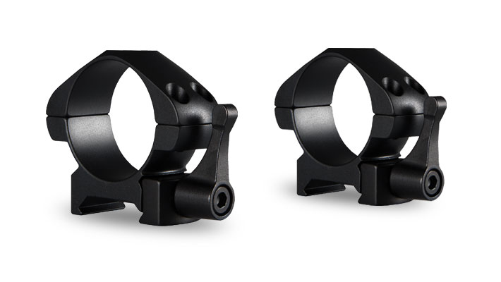 Hawke Precision 30mm 2 Piece QR Weaver Steel Ring Mounts - Medium