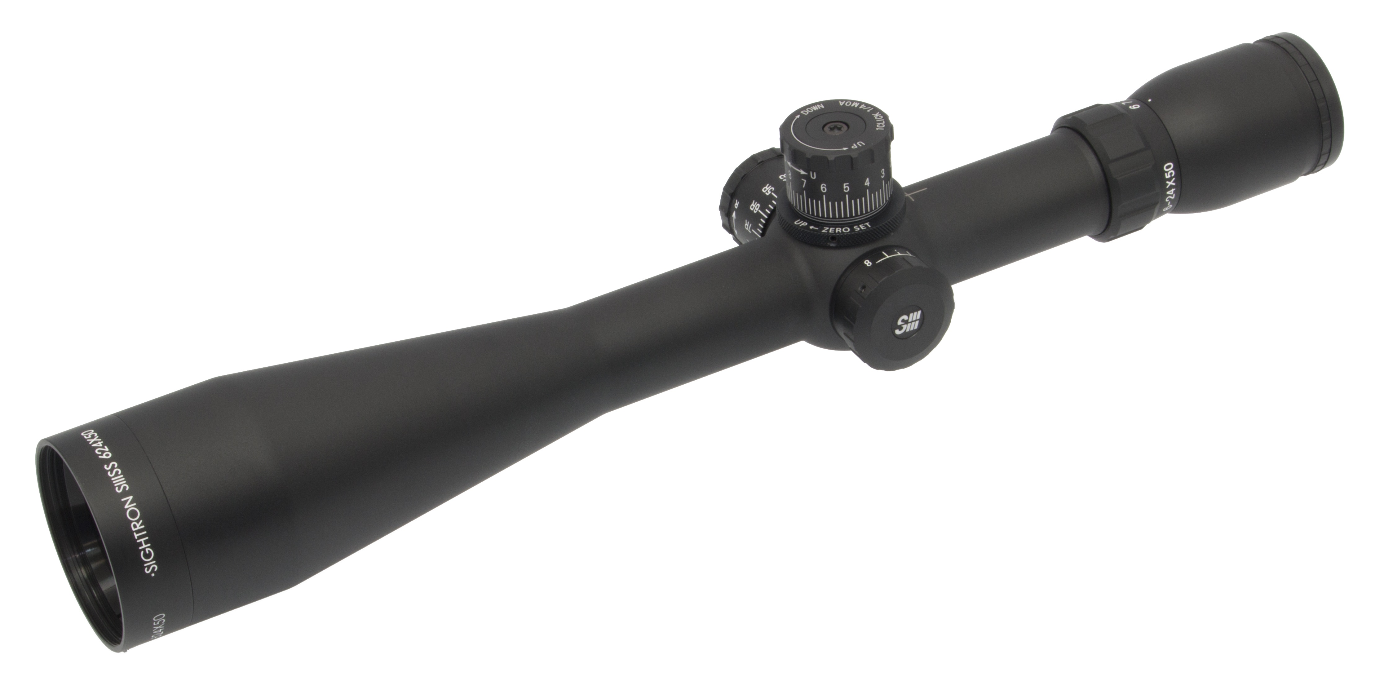 Sightron SIII 6-24x50 FFP LR Zero Stop MOA Non IR Rifle Scope - Optics Warehouse