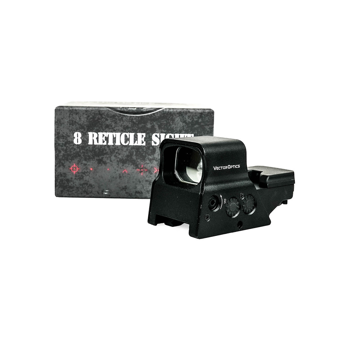 Preowned Vector Optics Omega 8 Reticle Red / Green Dot Sight with Integrated Picatinny / Weaver Rail - PO614