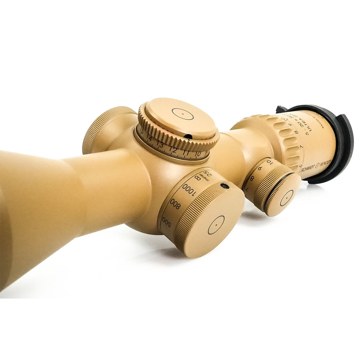 Ex-Demo A.I. Schmidt & Bender PM II TAN 5-20x50 Ultra Short FFP Illuminated H2CMR 0.1 MRAD ccw ST MTC LT/ ST ZC CT Rifle Scope - EXD340