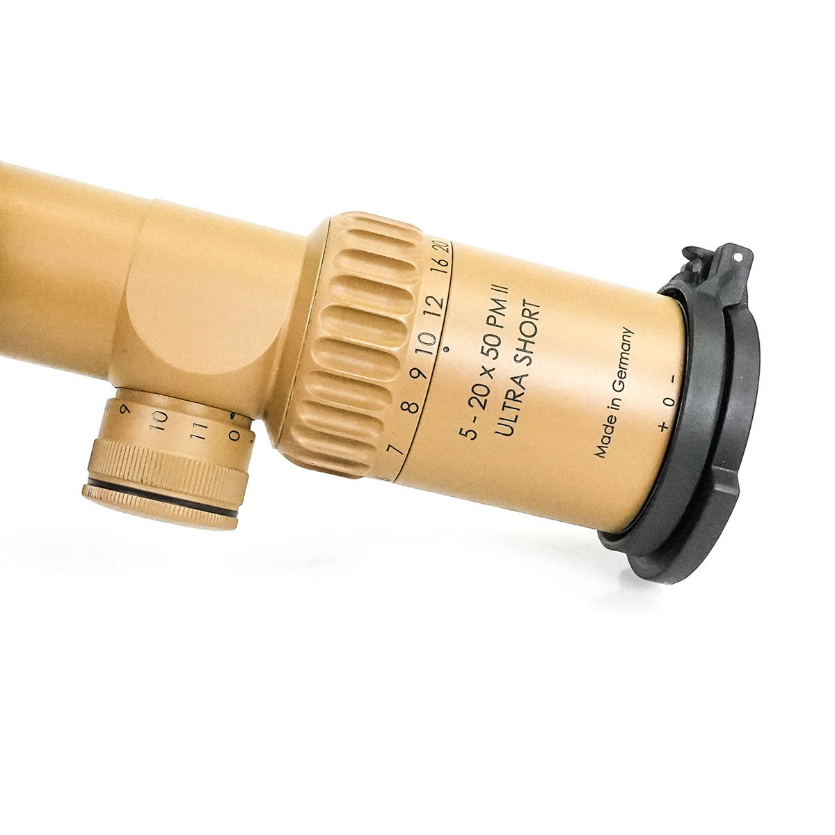 Ex-Demo A.I. Schmidt & Bender PM II TAN 5-20x50 Ultra Short FFP Illuminated H2CMR 0.1 MRAD ccw ST MTC LT/ ST ZC CT Rifle Scope - EXD340