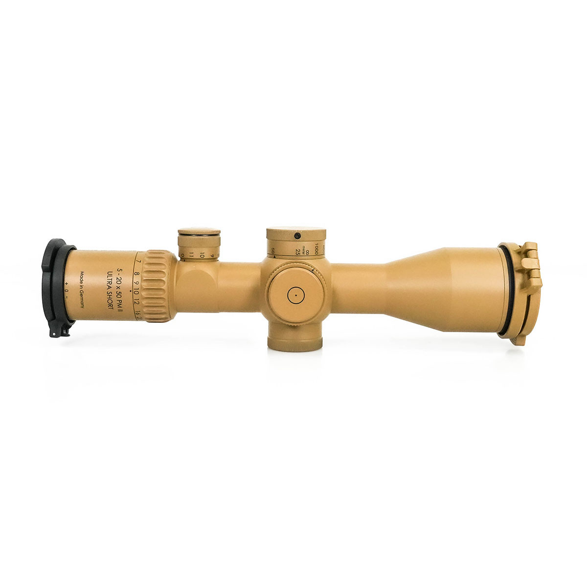 Ex-Demo A.I. Schmidt & Bender PM II TAN 5-20x50 Ultra Short FFP Illuminated H2CMR 0.1 MRAD ccw ST MTC LT/ ST ZC CT Rifle Scope - EXD340