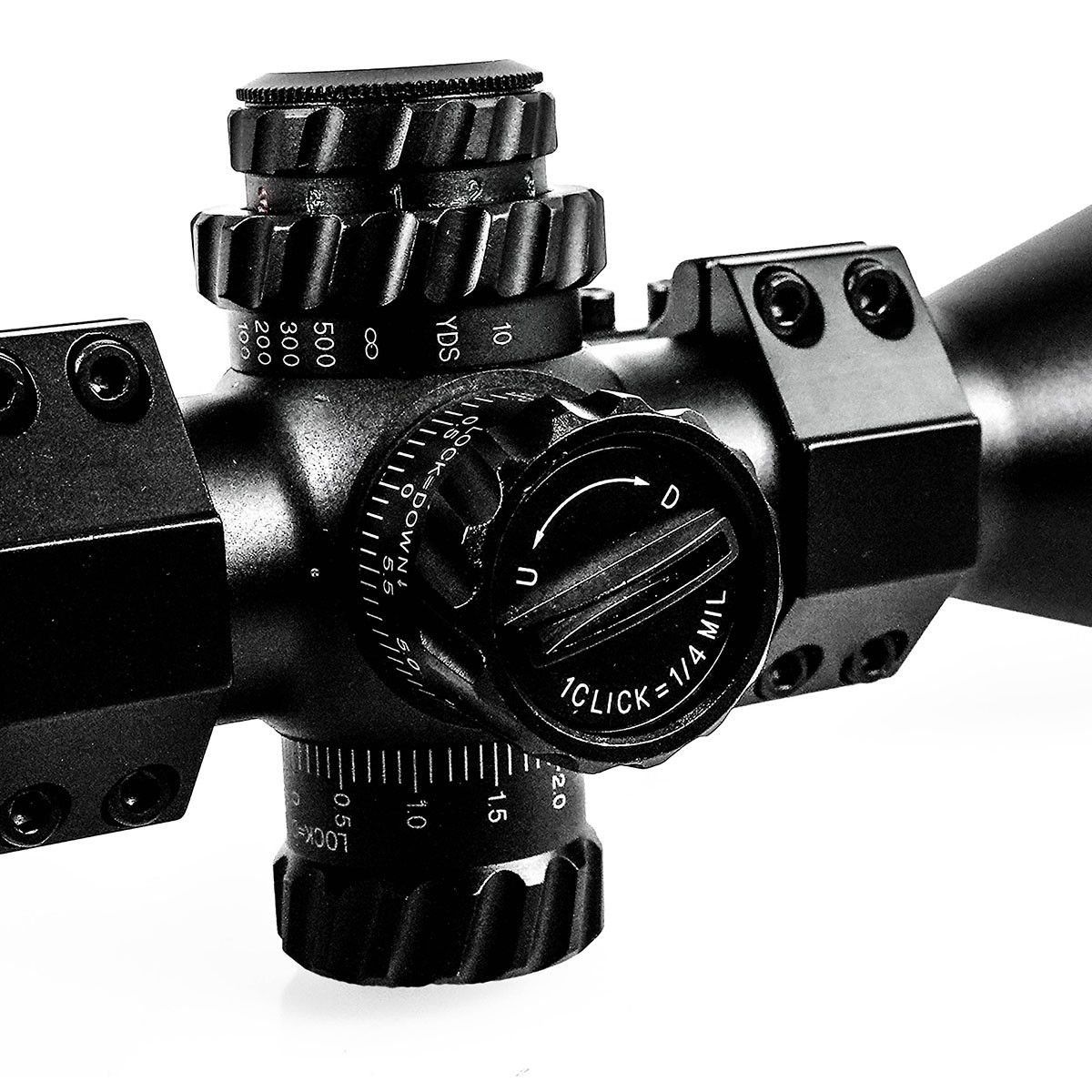 Ex-Demo PAO Topaz 3-12x44 Illuminated SFP Mil-Dot PA MK II Compact "Swat" Rifle Scope - EXD214