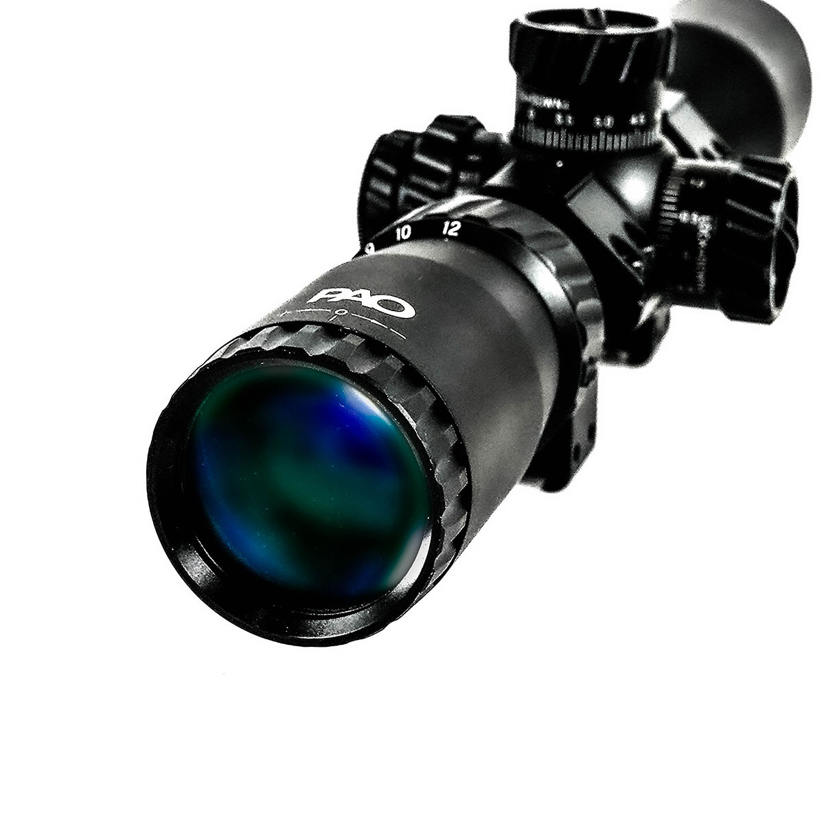 Ex-Demo PAO Topaz 3-12x44 Illuminated SFP Mil-Dot PA MK II Compact "Swat" Rifle Scope - EXD214
