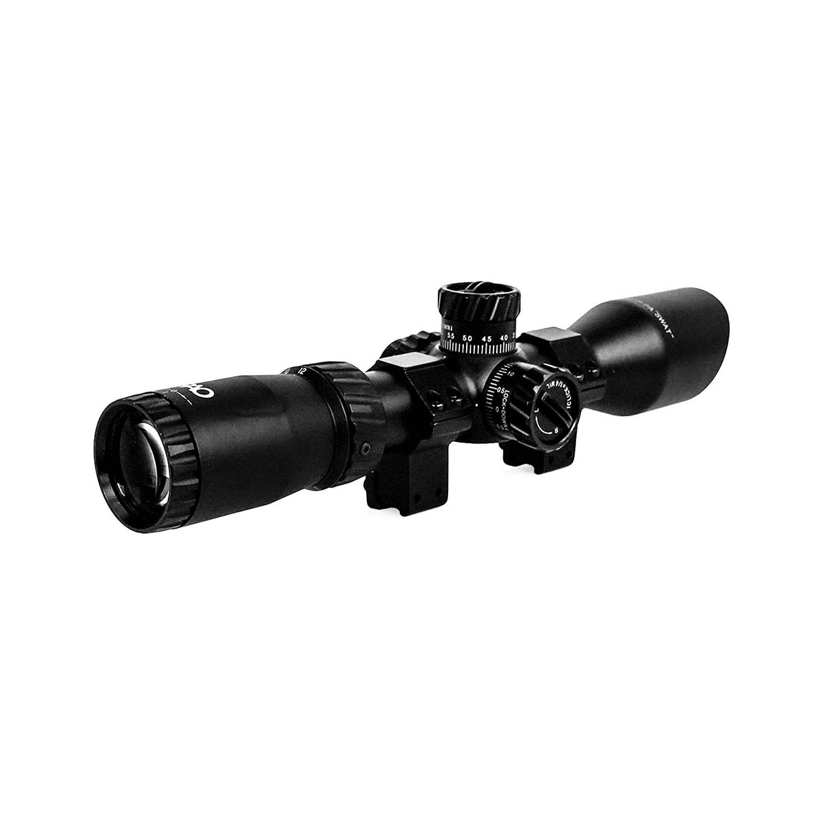 Ex-Demo PAO Topaz 3-12x44 Illuminated SFP Mil-Dot PA MK II Compact "Swat" Rifle Scope - EXD214