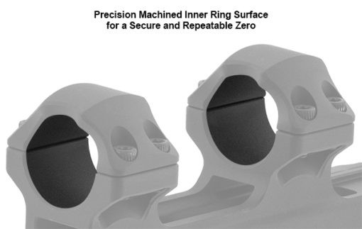 UTG ACCU-SYNC 1" Medium Profile 34mm Offset Picatinny Rings, Black