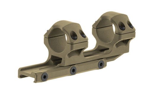 UTG ACCU-SYNC 1" Medium Profile 34mm Offset Picatinny Rings, Flat Dark Earth
