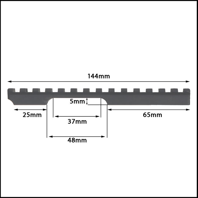 Contessa Picatinny Rail - Anschutz 64 (20 MOA)