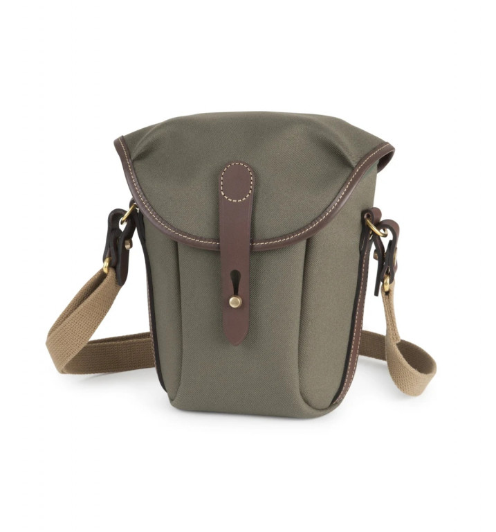 Billingham Galbin Binocular Case for 10x42 Binoculars / Small Cameras - Sage FibreNyte / Chocolate Leather