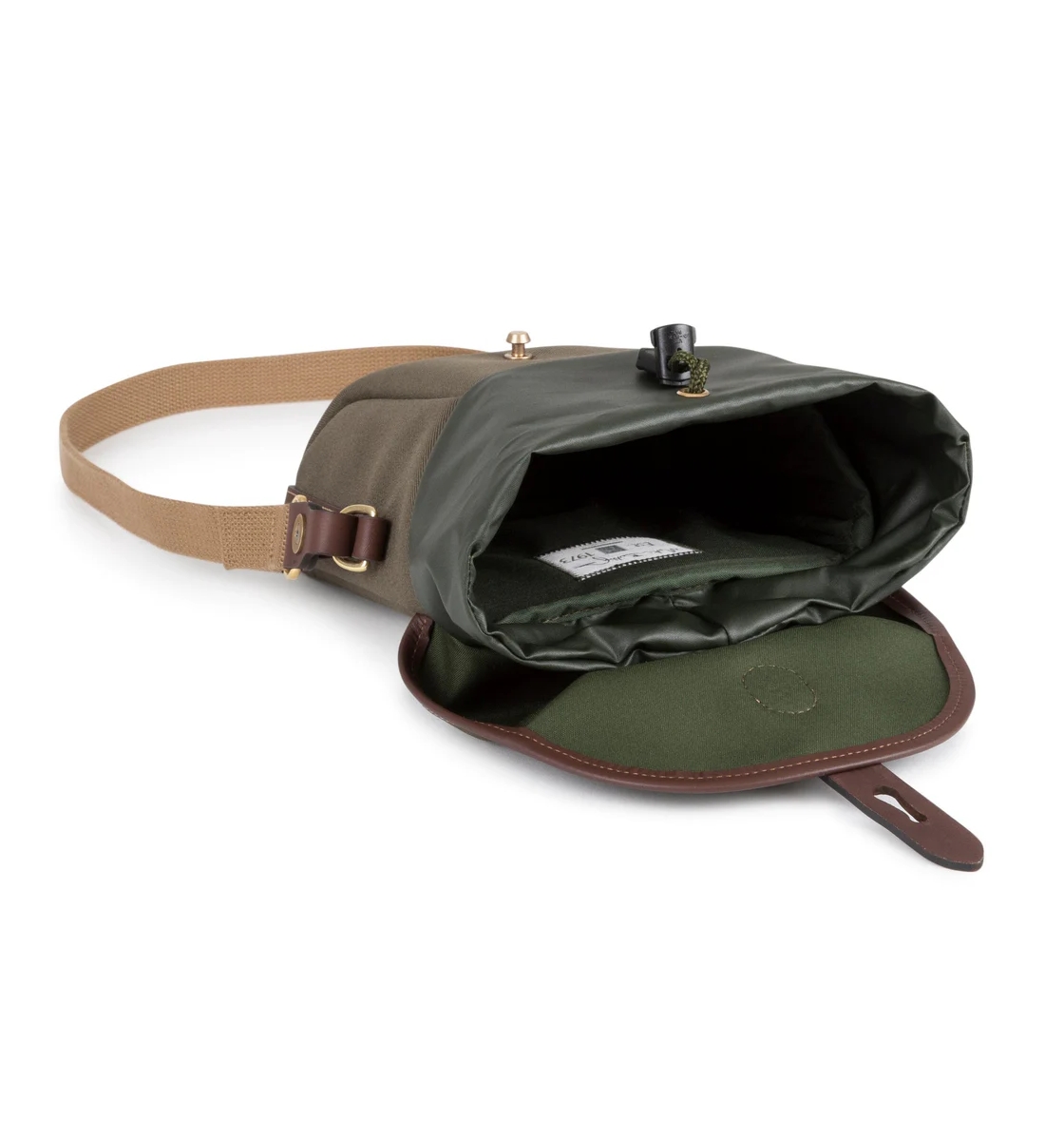 Billingham Galbin Binocular Case for 10x42 Binoculars / Small Cameras - Sage FibreNyte / Chocolate Leather