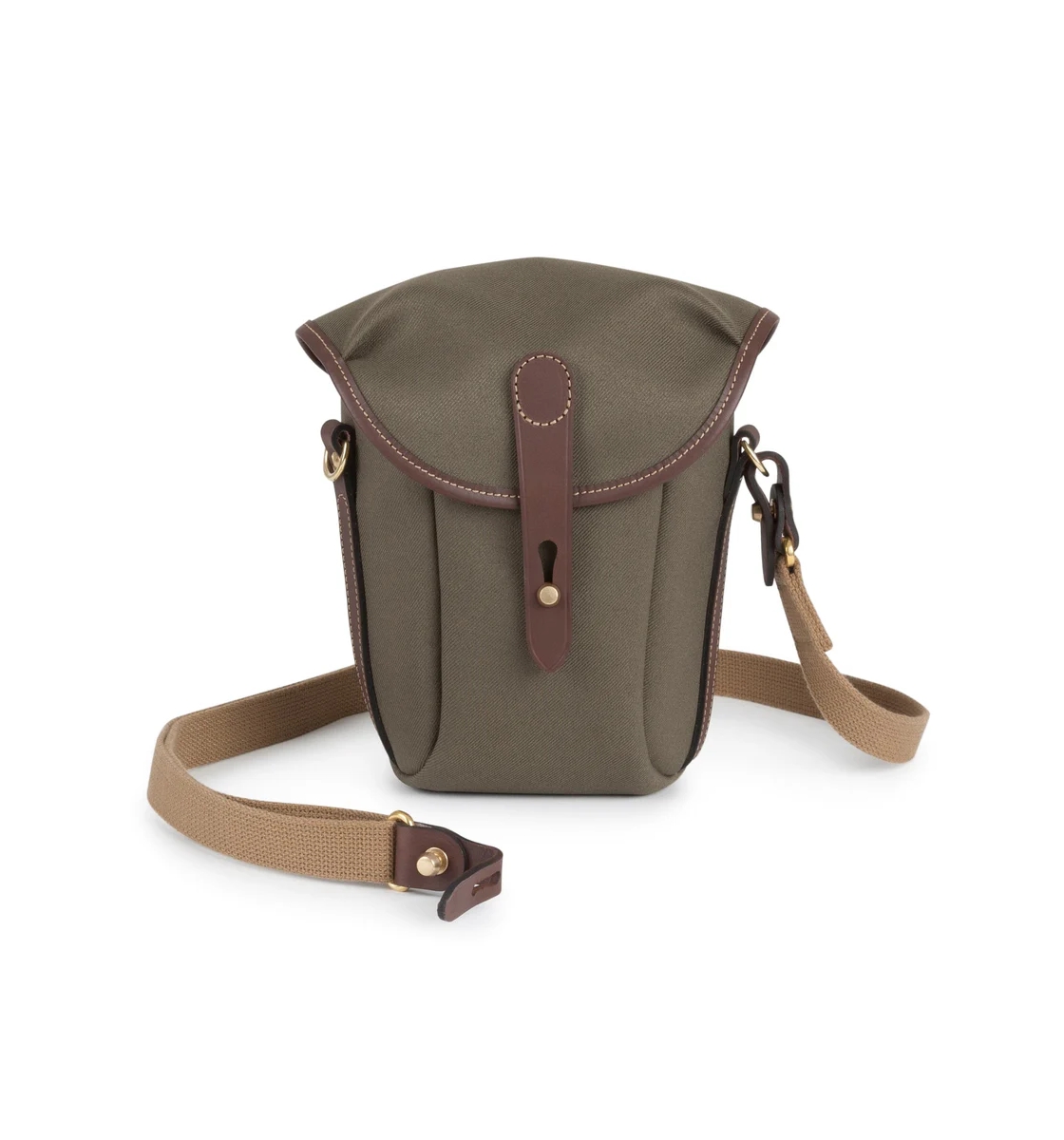 Billingham Galbin Binocular Case for 10x42 Binoculars / Small Cameras - Sage FibreNyte / Chocolate Leather