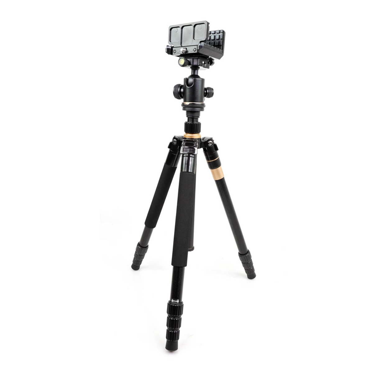 BASE Optics Ball Head Aluminium Tripod (10kg Load) with Gun Saddle Shooting Rifle Rest