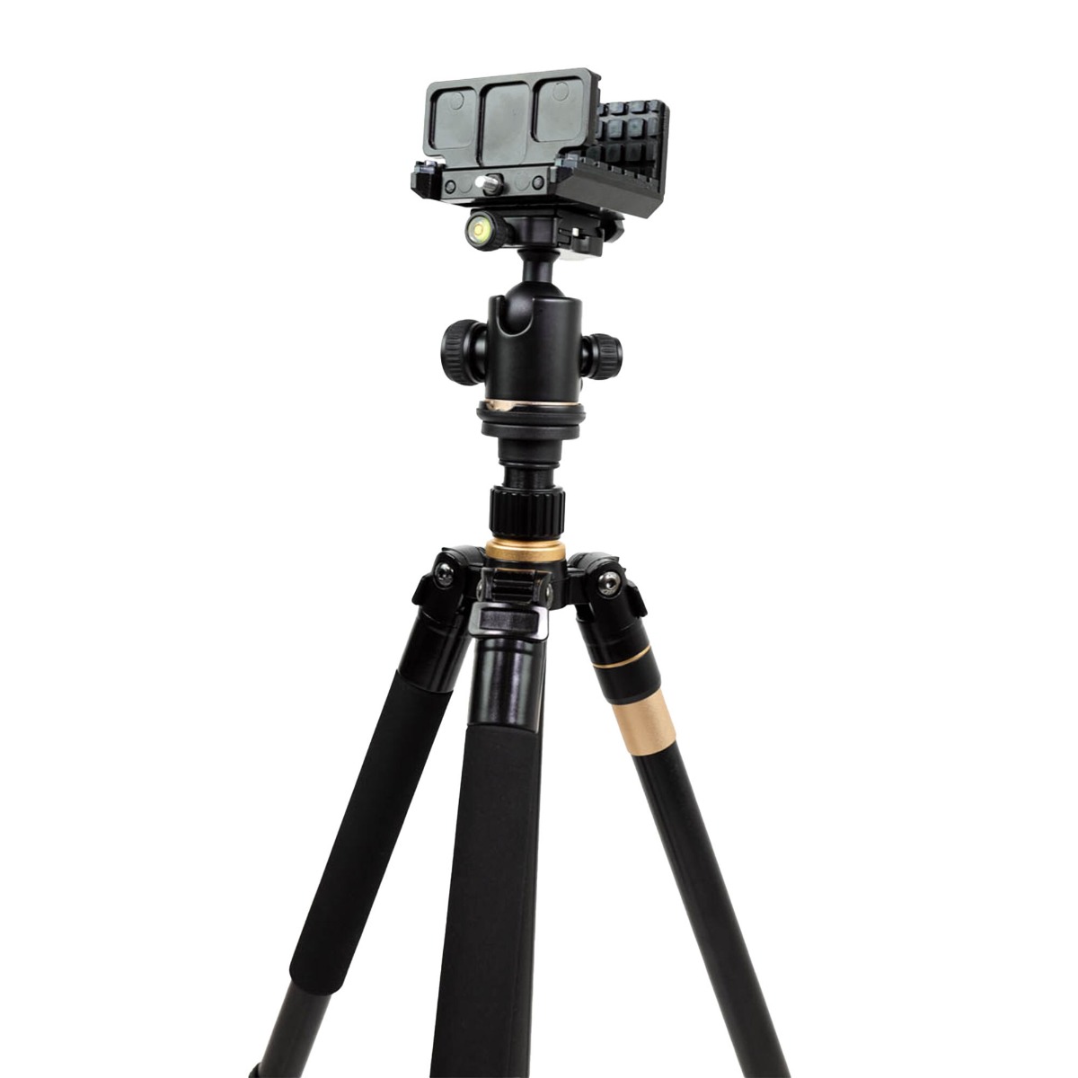 BASE Optics Ball Head Aluminium Tripod (10kg Load) with Gun Saddle Shooting Rifle Rest