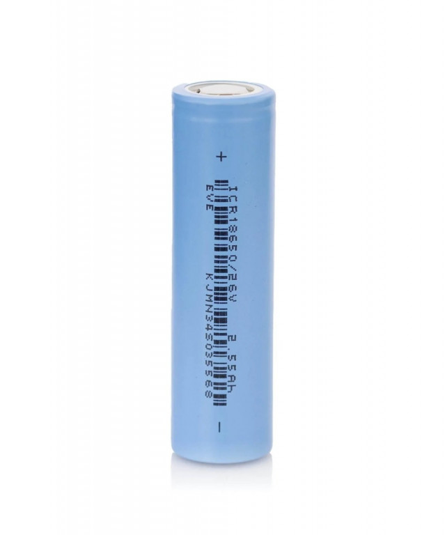 Eve 26v 2600mAh 7.5A 18650 Flat Top Battery