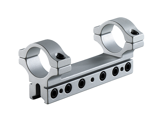 BKL-360 30mm 1 Piece 4 inch Long Unitized Dovetail Medium Scope Mount Silver