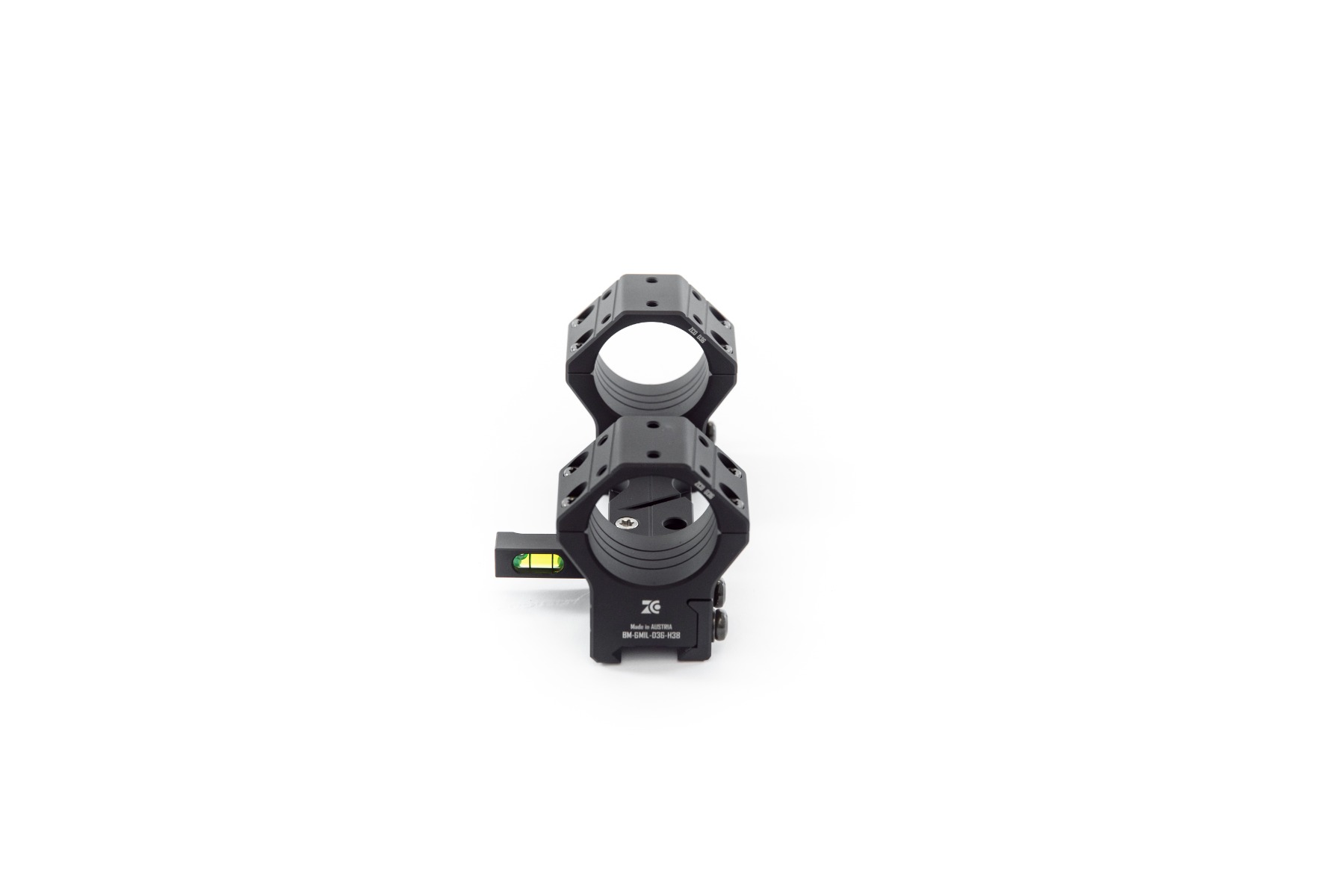 ZCO One Piece Picatinny Block Mount 36mm Tube - 38mm Height - 0MIL Elevation	