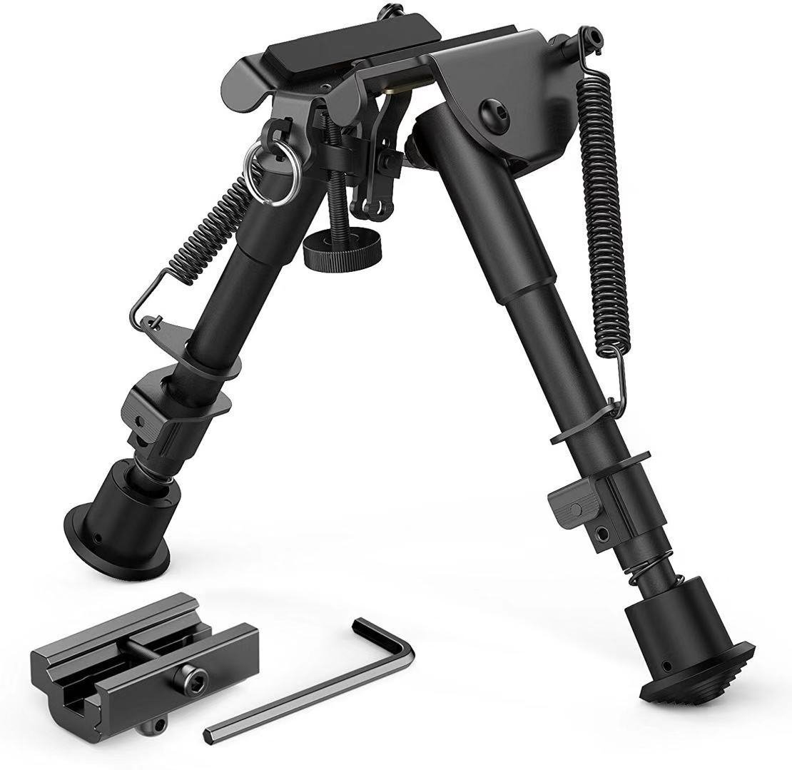 T-Eagle HDP-6 Aluminium 6-9 Inch Adjustable Bipod with Picatinny Adaptor