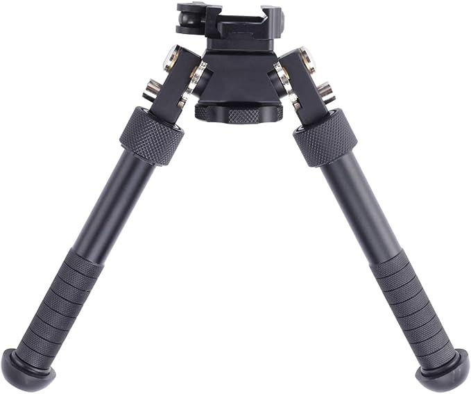 T-Eagle V8 Aluminium 6-9 Inch Notched Leg Bipod with Swivel Stud Picatinny Mount
