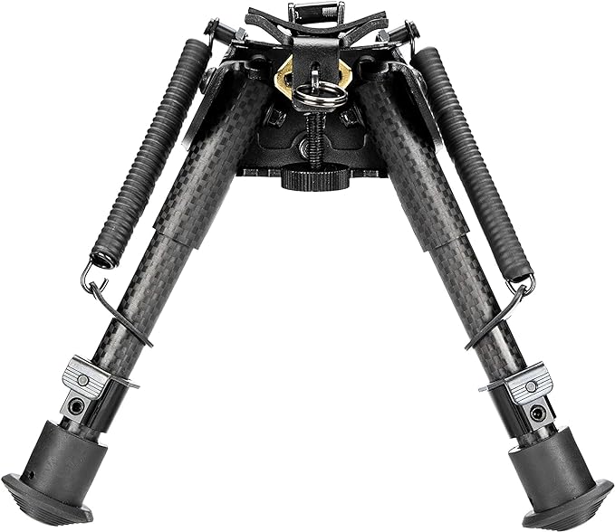 T-Eagle BTTXW-6 Carbon Fibre / Aluminium 6-9 Inch Notched Leg Bipod with Picatinny Mount