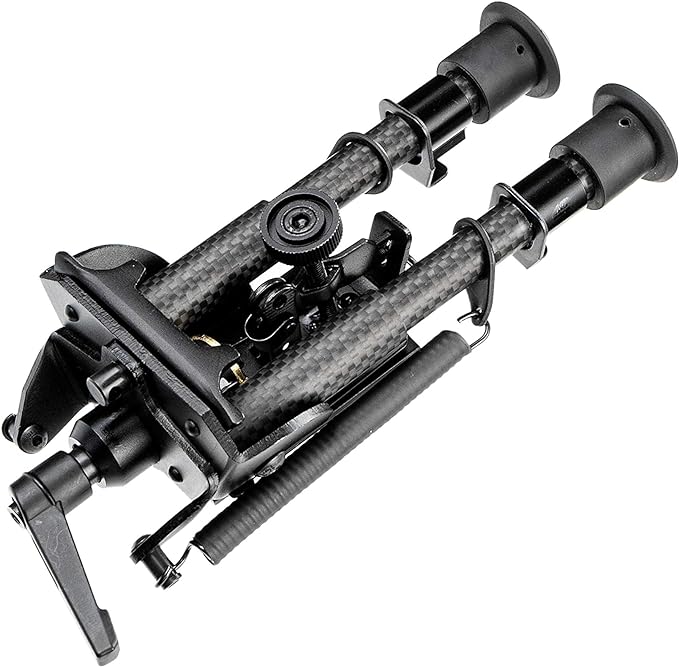 T-Eagle BTTXW-6 Carbon Fibre / Aluminium 6-9 Inch Notched Leg Bipod with Picatinny Mount