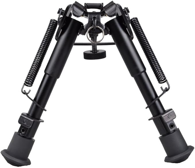 T-Eagle HDLG-6 Aluminium 6-9 Inch Smooth-Leg Bipod with Picatinny Mount