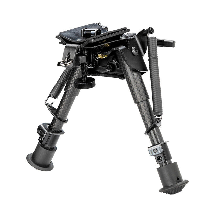 T-Eagle TXWBT-6 Carbon Fiber / Aluminium 6-9 Inch Notched Leg Bipod with Picatinny Mount